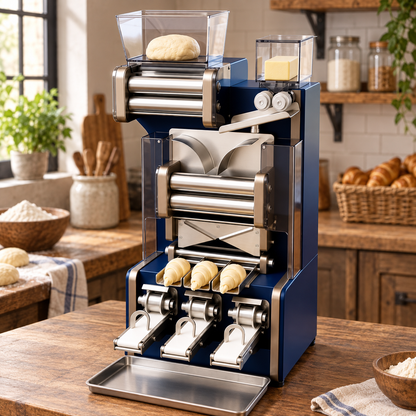Three-Lane Countertop Pastry Forming Machine