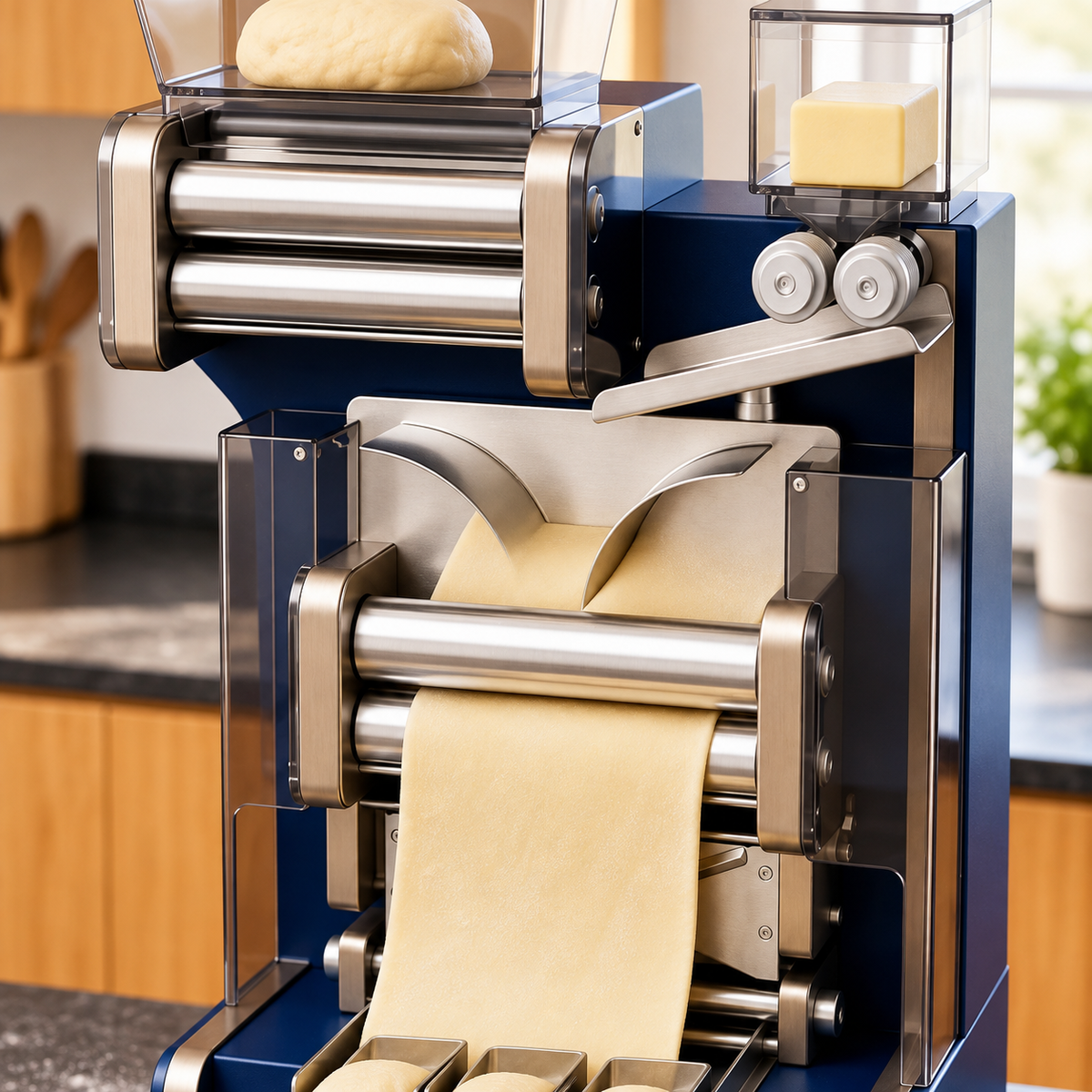 Three-Lane Countertop Pastry Forming Machine