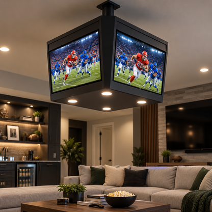 Ceiling-Mounted Multi-Screen Sports Viewing System