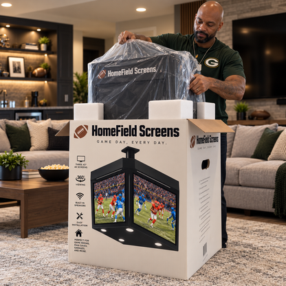 Ceiling-Mounted Multi-Screen Sports Viewing System