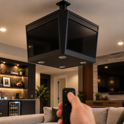 Ceiling-Mounted Multi-Screen Sports Viewing System