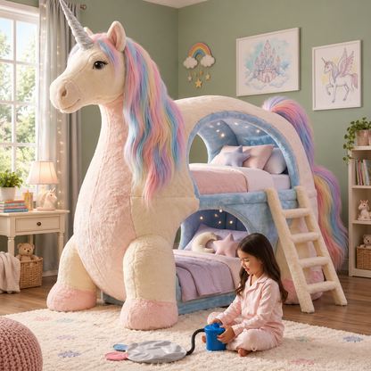 Giant Unicorn Bunk Bed