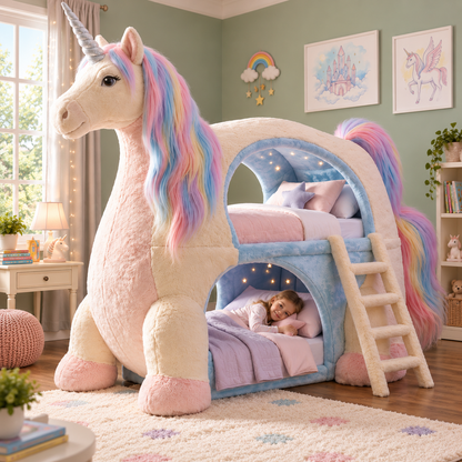 Giant Unicorn Bunk Bed